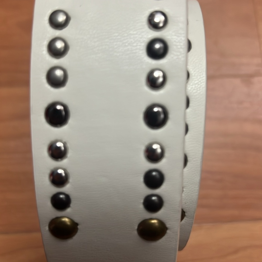 True Religion Western Stud Cowgirl White Belt for Women Size L/XL NWT - Picture 9 of 9